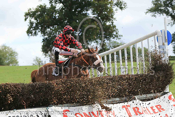 SPEED LIMIT and H D Dunne ( 16 ,red and black check ) Trainer: Liam Kenny,, Owner : Noeleen Kenny