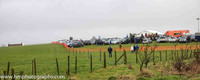 The scene at a wet and windy Tyrella P2P