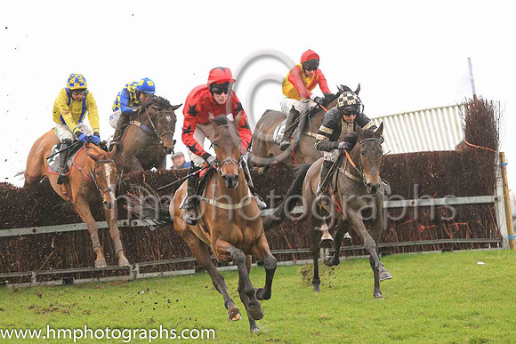 01st STEAL THE THUNDER (GB) and M J O'Hare ( 19 , YELLOW,red chevron; red sleeves; red cap ) Trainer: J.G. Cosgrave , Owner : Michael J. McKeown