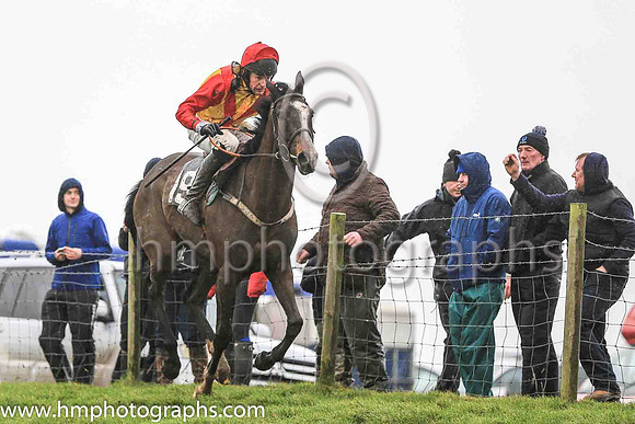01st STEAL THE THUNDER (GB) and M J O'Hare ( 19 , YELLOW,red chevron; red sleeves; red cap ) Trainer: J.G. Cosgrave , Owner : Michael J. McKeown