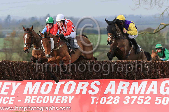 01st LONGTYMEGONE and D J McConville ( 5 , RED  WHITE STRIPES; red sleeves; white cap ) Trainer: Daire J. McConville , Owner : McConville, Daire J.