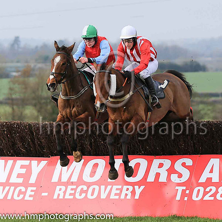 01st LONGTYMEGONE and D J McConville ( 5 , RED  WHITE STRIPES; red sleeves; white cap ) Trainer: Daire J. McConville , Owner : McConville, Daire J.