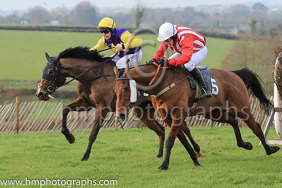 01st LONGTYMEGONE and D J McConville ( 5 , RED  WHITE STRIPES; red sleeves; white cap ) Trainer: Daire J. McConville , Owner : McConville, Daire J.
