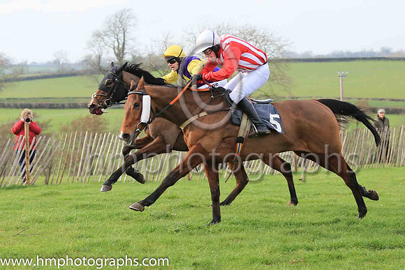 01st LONGTYMEGONE and D J McConville ( 5 , RED  WHITE STRIPES; red sleeves; white cap ) Trainer: Daire J. McConville , Owner : McConville, Daire J.