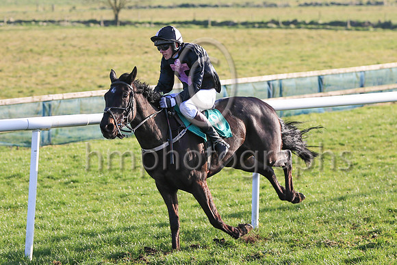 Aidan Casement from Loughin Island on his second ever ride on the track came home in 11th place out of 15 runners in the Molson Coors Flat Race on My Wings trained and owned by Neill McCluskey at the
