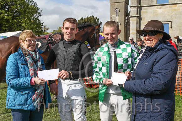 Barry O'Neil top jockey at the 2 day P2p at Necarne and Noel McParlan 2nd