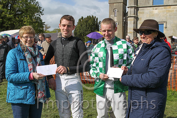 Barry O'Neil top jockey at the 2 day P2p at Necarne and Noel McParlan 2nd