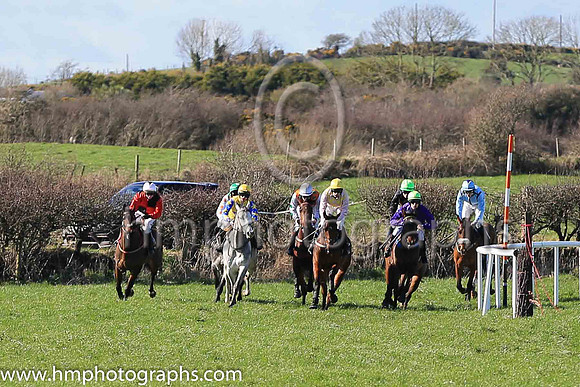The start of Race 1 at Kirkistown P2P
