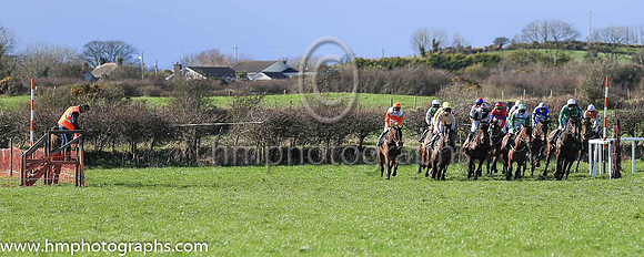 The start of Race 2 at Kirkistown P2P
