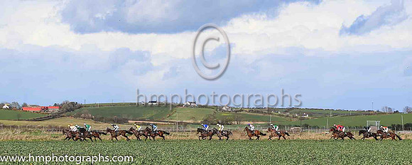 01st MR HENDRICKS and B O'Neill ( 22 , EMERALD GREEN,red seams; emerald green sleeves,red seams; white cap ) Trainer: Kate Harrington,, Owner : Kate Harrington