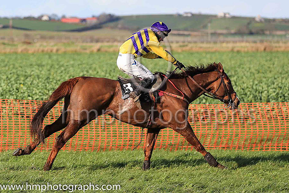 01st DECOR IRLANDAIS (FR) and N McParlan ( 3 ,Antrim (H) - YELLOW,purple chevrons; yellow sleeves; purple cap,yellow star ) Trainer: Noel C. Kelly , Owner : Shauna Kelly