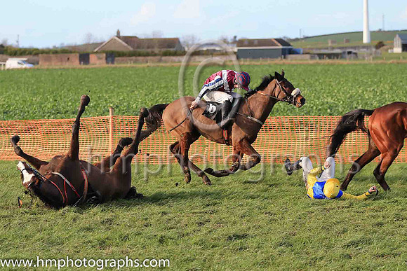 SASTRUGA and B O'Neill ( 12 ,royal blue, yellow diabolo, yellow sleeves. yellow cap) Trainer: JTR Dreaper , Owner : Knockalough Syndicate