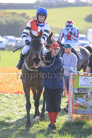 01st FELIX YONGER and N McParlan ( 2 , WHITE  RED QTD; white  black hooped sleeves; royal blue cap ) Trainer: C.A. McBratney , Owner : Samuel Downey James Marley