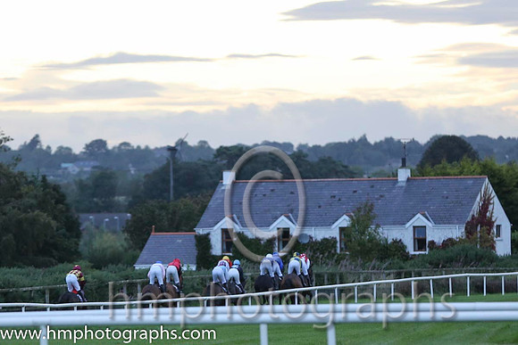 Sunset at Down Royal - Race 7 The Dale Farm Flat Race of 7,000 Euro at the Musgrave Retail Partners Dace Day