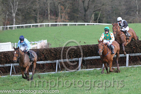 02 Areema and M J Lynch - - 02nd (8 ,light blue, navy large spots ) Trainer - I R Ferguson  01 Kilcullen Flem and R James - - 01st (6 ,emerald green, orange hoops ) Trainer - Donnchadh Doyle