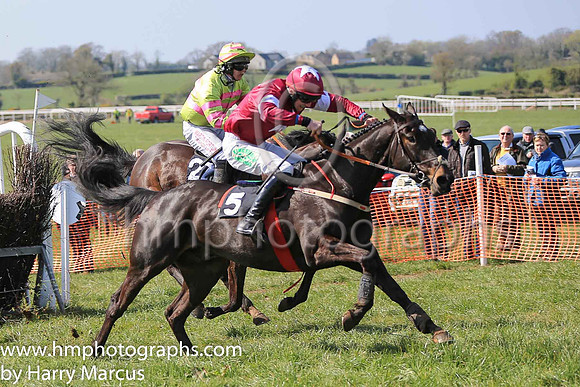 01st DIRECT FIRE and D G Lavery ( 5 , MAROON,white star; maroon sleeves,white armlet; maroon cap,white star ) Trainer: B.R. Hamilton , Owner : Gigginstown House Stud