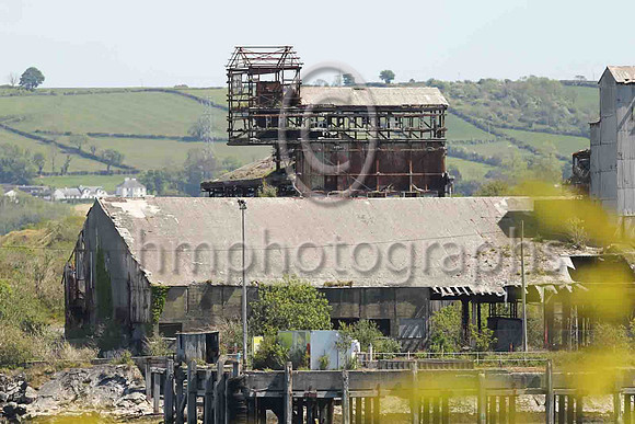 The derelict buildings of Blue Circle at Magheramourne