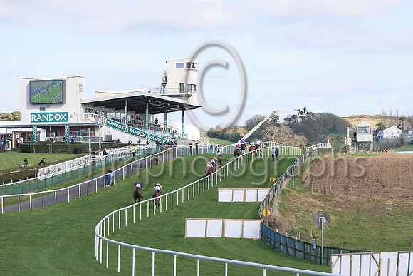 No speactators at Downpatrick for the Randox Ulster National Steeplechase Meeting