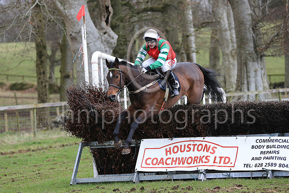 INISHBEL and R James ( 2 , RED,green epaulettes; white  green hooped sleeves; white cap ) Trainer: Colin Bowe , Owner : McCartan, P.J.