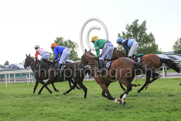 01st The White Volcano and C D Maxwell ( 12 , blue, orange cap ) Trainer - J Woods , Owner - Philip White