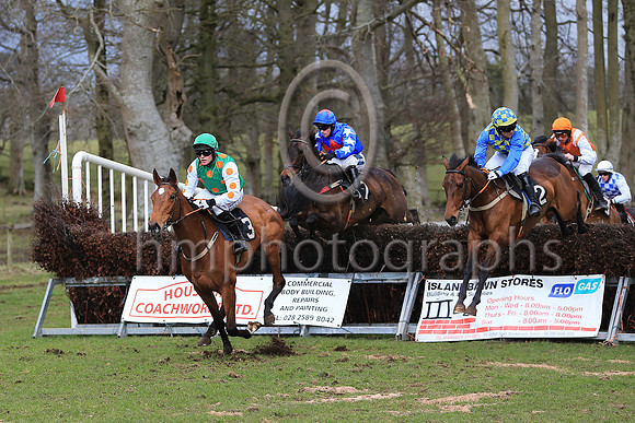 01st TARA WEST (GB) and R James ( 3 , EMERALD GREEN,orange spots; white sleeves,orange spots; emerald green cap ) Trainer: Donnchadh Doyle , Owner : Syndicate Monbeg