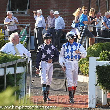 Caroline Murtagh & Conor Hoban enter parade ring at Down Royal - FT8E9747