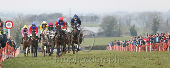 01st SIXTEEN AGAIN and M J O'Hare ( 13 , YELLOW,black chevron; yellow, plain sleeves; white  yellow check cap ) Trainer: B.P. Galvin,, Owner : Noreen Galvin