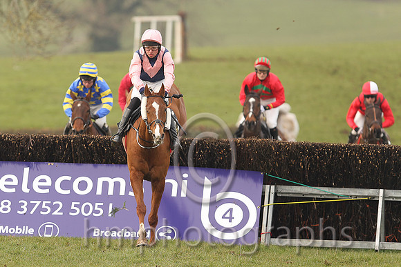 01st CURRENT EXCHANGE and T Donworth ( 5 , DARK BLUE,pink chevron; pink sleeves; pink cap ) Trainer: Gordon Elliott,, Owner : Partnership Kaniz Bloodstock Investments