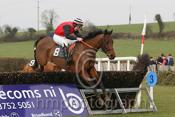 01st MR MCGO and L S Kelleher ( 8 , RED; black sleeves; black  white hooped cap ) Trainer: Thomas McGeough,, Owner : Thomas McGeough