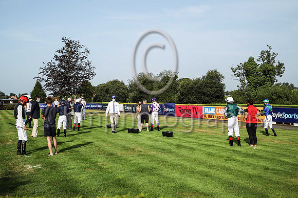 The parade ring before Her Majesty's Place (Listed Race) at Down Royal on Friday 21th Jlky 2021