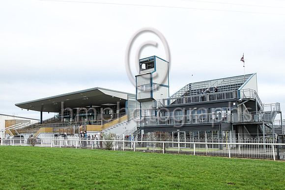 Empty Grandstands at Down Royal on St Patricks Day 2021