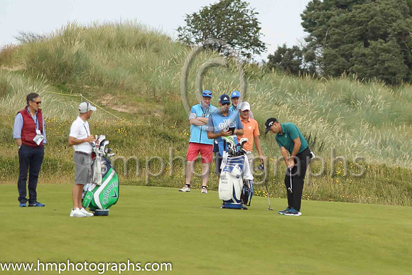 Sergio Garcia during practice at the 2019 Open at Royal Portrush