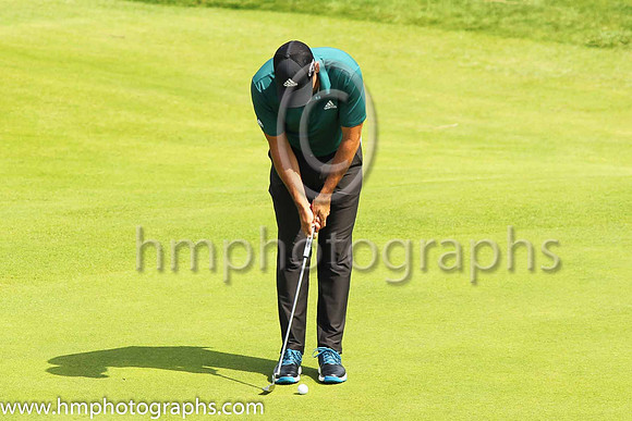Sergio Garcia during practice at the 2019 Open at Royal Portrush