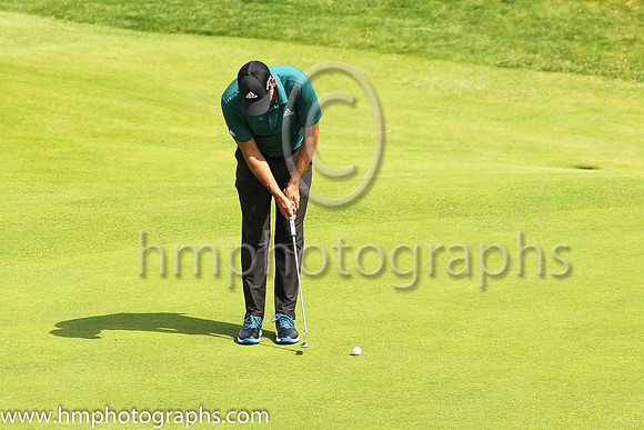 Sergoa Garcia during practice at the 2019 Open at Royal Portrush