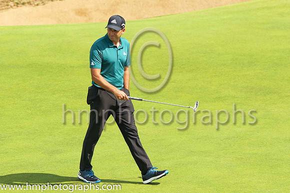 Sergoa Garcia during practice at the 2019 Open at Royal Portrush