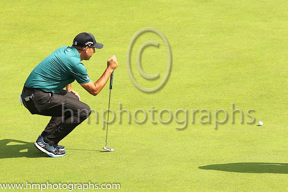 Sergio Garcia during practice at the 2019 Open at Royal Portrush