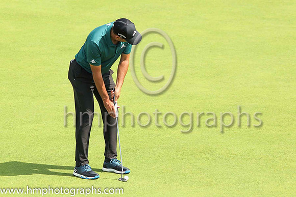 Sergio Garcia during practice at the 2019 Open at Royal Portrush