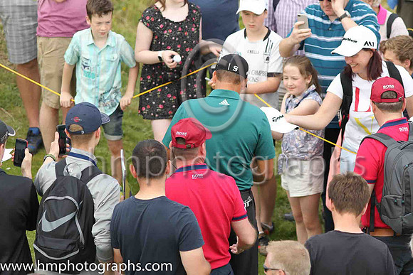 Sergio Garcia during practice at the 2019 Open at Royal Portrush