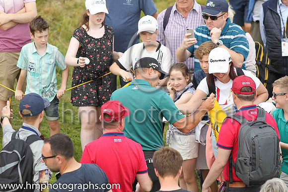 Sergio Garcia during practice at the 2019 Open at Royal Portrush