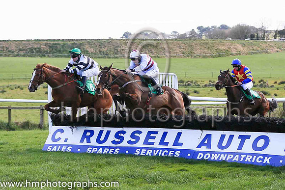 03rd Sam Lorenzo and Mr N Gault7 ( 6 , white  and black hoops ) Trainer - W J Bryson , Owner - W J Bryson
