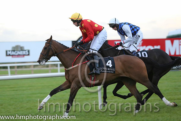 01 Our Sox and Mr S Clements - - 01st (4 ,red, yellow stars ) " "02 Lady In Motion and Mr D Murphy - - 02nd (10 ,blue and black check ) "