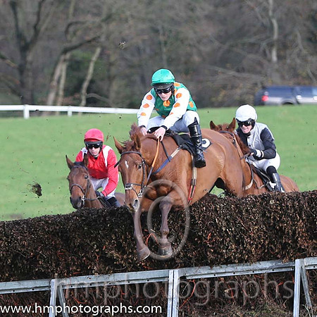 02 Areema and M J Lynch - - 02nd (8 ,light blue, navy large spots ) Trainer - I R Ferguson  01 Kilcullen Flem and R James - - 01st (6 ,emerald green, orange hoops ) Trainer - Donnchadh Doyle