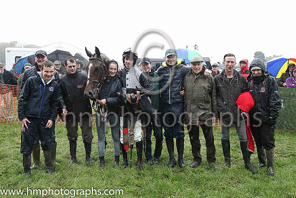 01st JERRYSBACK and Derek O'Connor ( 2 ,black and white qtrd ) Trainer: Colin S. McKeever,, Owner : W.W. Dennison
