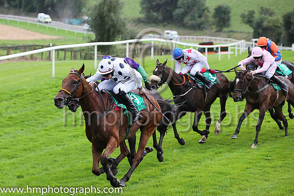 02nd Wes Hardin and G N Fox ( 9 , white, black spots ) Trainer - N Meade , Owner - J Hunt
