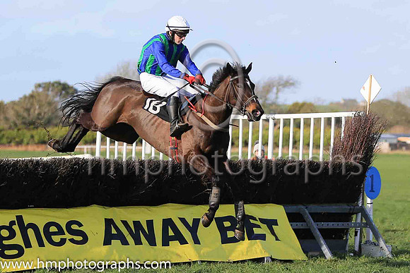 WEXFORD SAGE and N Gault ( 18 ,Antrim (H)- DARK BLUE  EMERALD GREEN STRIPES; dark blue sleeves; white cap ) Trainer: Ann Hunter,, Owner : Ann Hunter