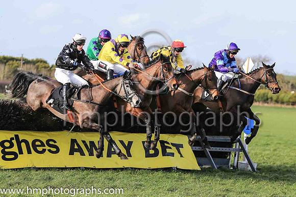 03rd SCARLET REBEL and N McParlan ( 6 , PURPLE  LIGHT BLUE QTD; purple sleeves,light blue armlet; purple  light blue qtd cap ) Trainer: Caroline McCaldin,, Owner : Alan McCaldin