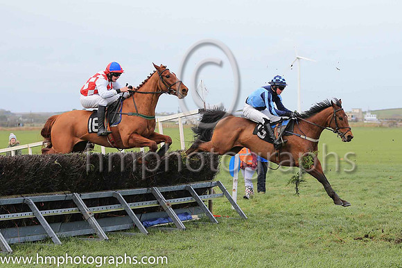 SAND LODGE and B Lawless ( 16 ,Antrim (H)- RED  WHITE DIAMONDS; white sleeves; red  royal blue qtd cap ) Trainer: Rodney Ian Arthur,, Owner : Rodney Ian Arthur