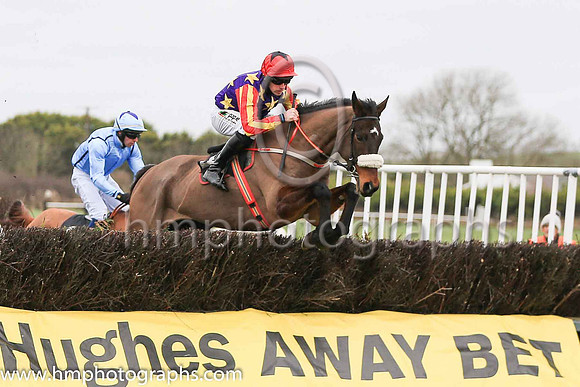 01st WINGED LEADER and B O'Neill ( 4 ,purple,yellow star;red and yellow striped sleeves;red cap ) Trainer: D.M. Christie,, Owner : S.J. Hegarty