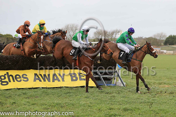 POLI ROI (FR) and B G Crawford ( 7 , EMERALD GREEN,purple star; emerald green sleeves,purple stars; purple cap,emerald green stars ) Trainer: S.R.B. Crawford,, Owner : Martin McGroggan Raymond Scullio