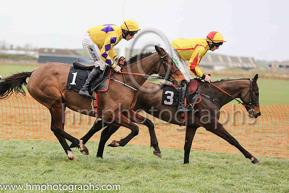 01st MT LEINSTER GOLD and B O'Neill ( 1 , YELLOW,purple triple diamond; yellow,purple diamonds sleeves  purple diamond sleeves; yellow cap ) Trainer: Colin Bowe,, Owner : Anthony Kearns